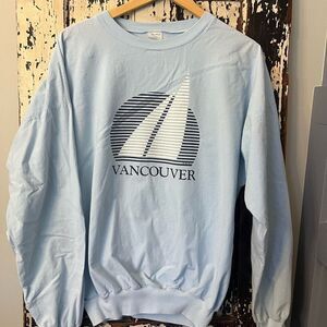 Vintage Watson’s Vancouver Canada Tee Pee 1987 L/S banded lightweight. Sailboat